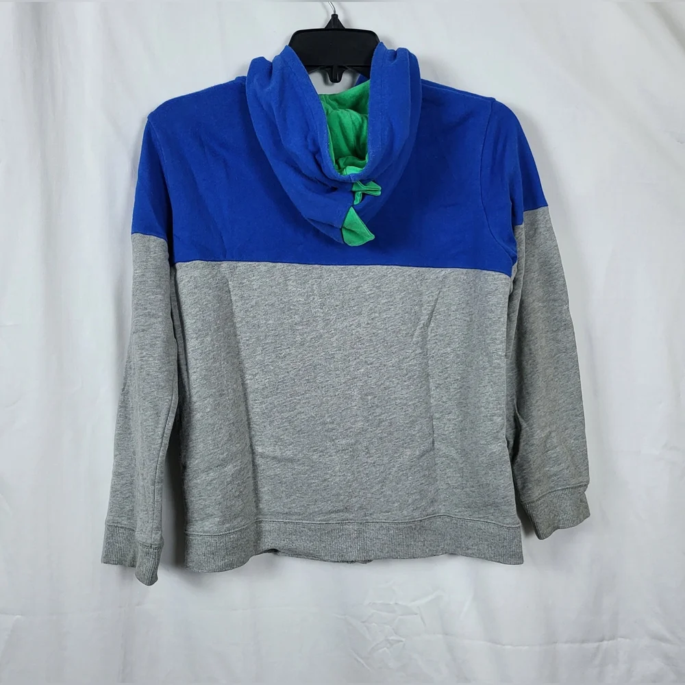 Gymboree Boys Gray Blue Green Dinosaur Spike Full Zip Hoodie‎ Hello Dino Sz 12